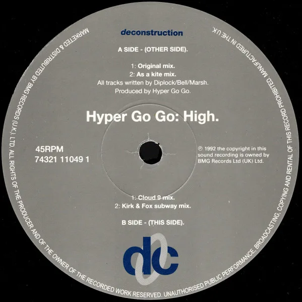 Album cover for High (Original Mixes And Remixes) by Hyper Go Go