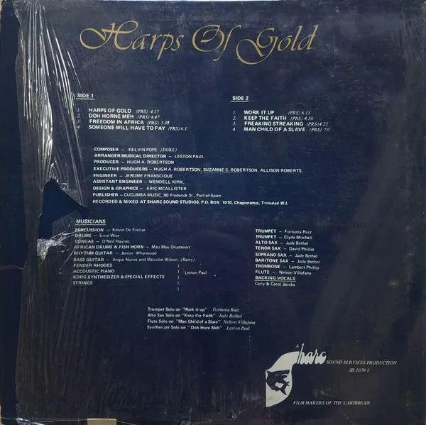 Album cover for Harps Of Gold by Mighty Duke