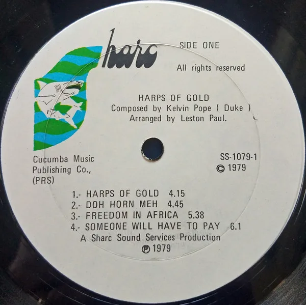 Album cover for Harps Of Gold by Mighty Duke
