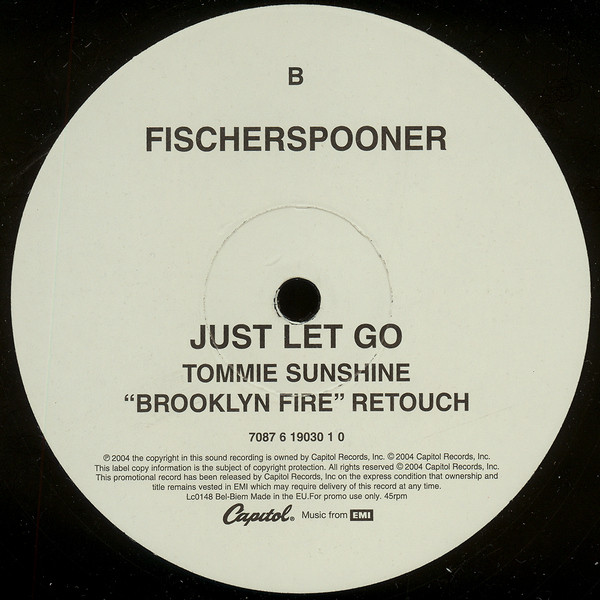 Fischerspooner - Just Let Go - 2004 - Electro, House - Capitol Records - Vinyl 1x 12", Promo