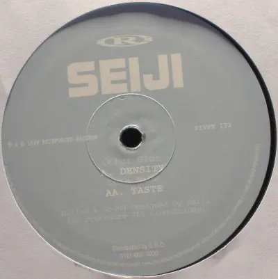 Seiji - Density / Taste, Electronic, Drum n Bass, 1998 - Reinforced Records, UK, Vinyl 1x 12", 33 ⅓ RPM
