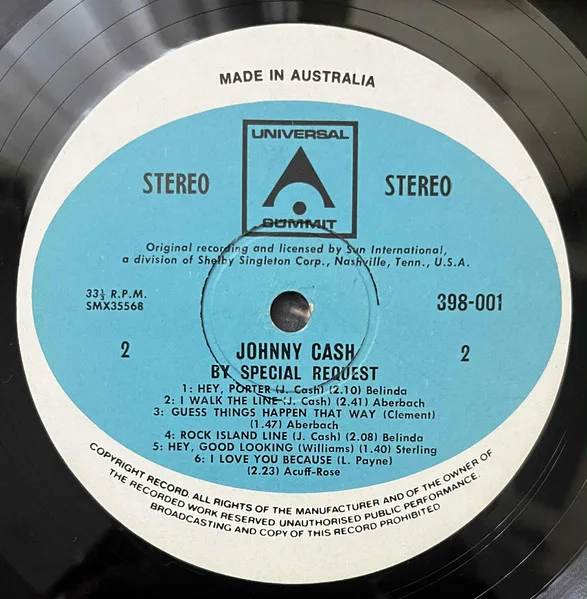 Album cover for By Special Request by Johnny Cash