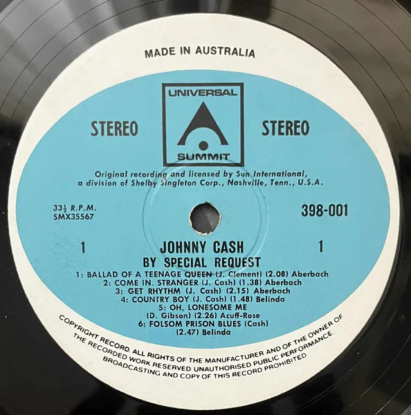 Album cover for By Special Request by Johnny Cash