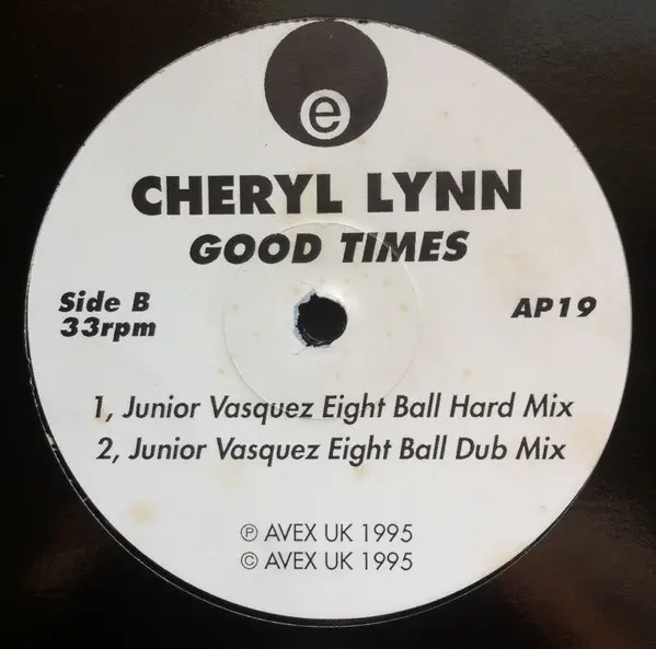 Cheryl Lynn - Good Times, Electronic, House, 1995 - Avex UK, UK, Vinyl 1x 12", 33 ⅓ RPM, Promo