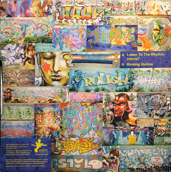Aphrodite - Listen To The Rhythm (Remix) / Rinsing Quince, Electronic, Drum n Bass, Jungle, 1997 - Aphrodite Recordings, UK, 