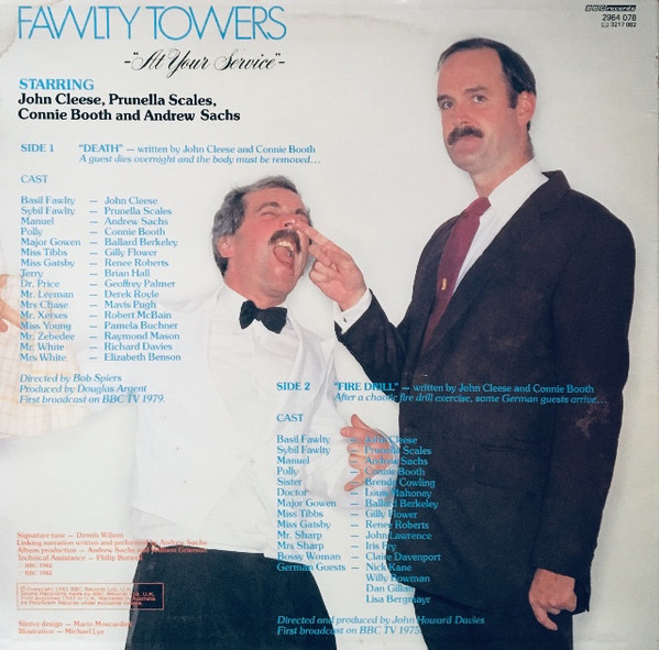 Fawlty Towers - At Your Service - 1982 - Comedy, Soundtrack - BBC Records - Vinyl 1x LP, Album, Stereo