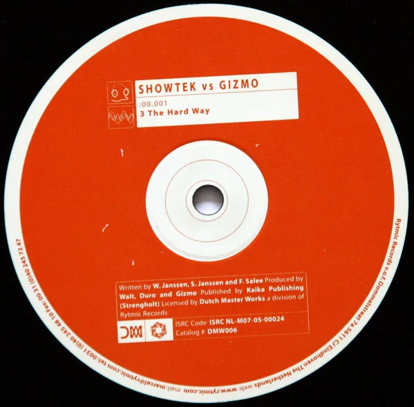 Album cover for 3 The Hard Way / Bangin' by Showtek Vs. DJ Gizmo