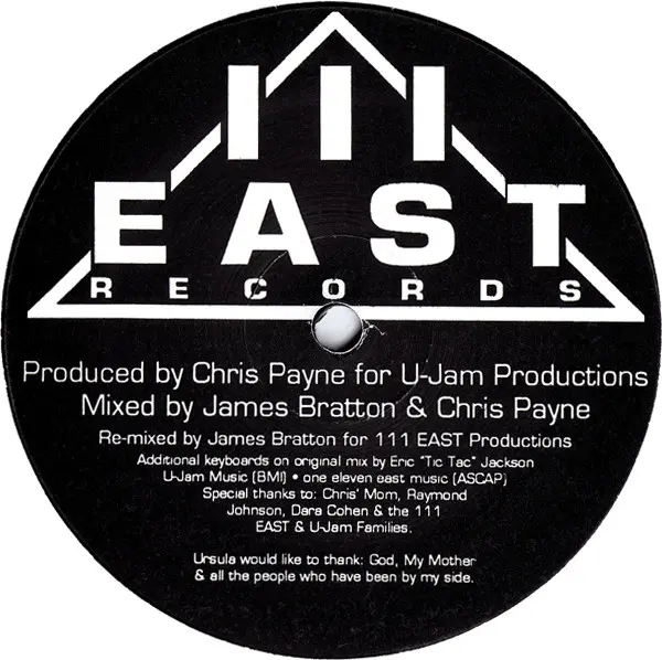 Ursula - By Your Side, Electronic, Garage House, 1992 - 111 East Records, US, Vinyl 1x 12", 33 ⅓ RPM