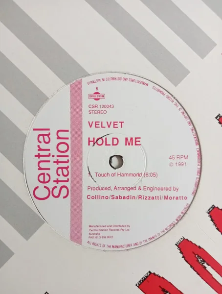 Album cover for Hold Me by Velvet (2)