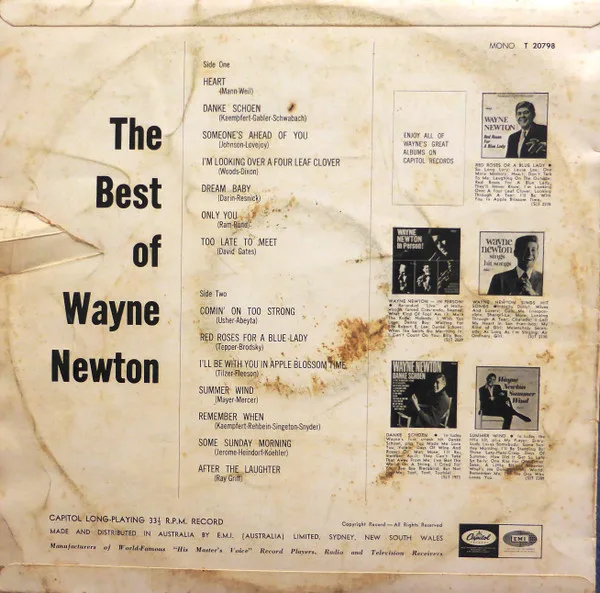 Album cover for The Best of Wayne Newton by Wayne Newton