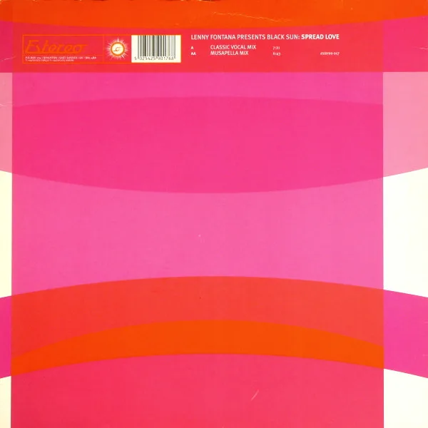 Album cover for Spread Love by Lenny Fontana Presents Black Sun (5)