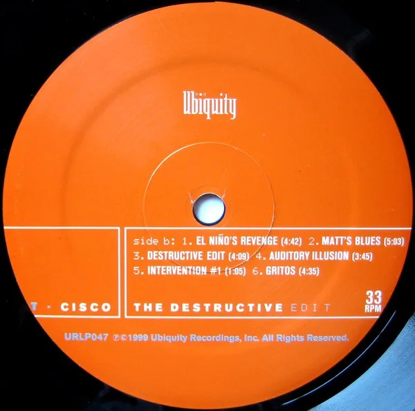 Album cover for The Destructive Edit by T-Cisco