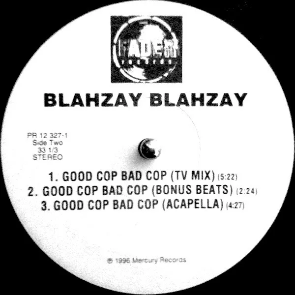 Album cover for Good Cop Bad Cop by Blahzay Blahzay