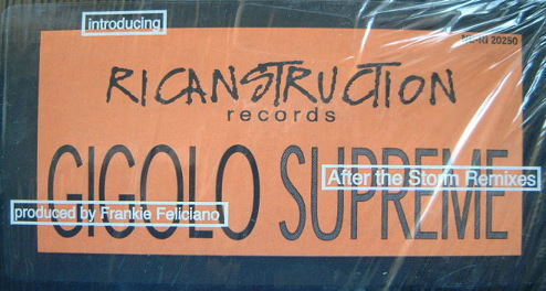Gigolo Supreme - After The Storm, Electronic, Deep House, 1997 - Ricanstruction Records, US, Vinyl 1x 12", 33 ⅓ RPM