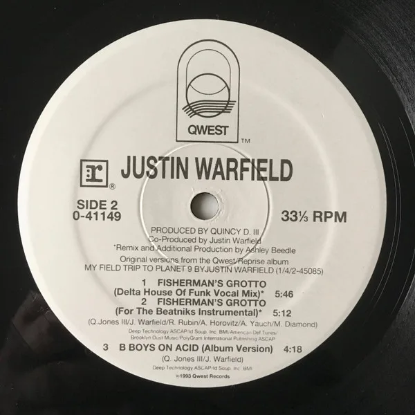 Album cover for Fisherman's Grotto / B Boys On Acid by Justin Warfield