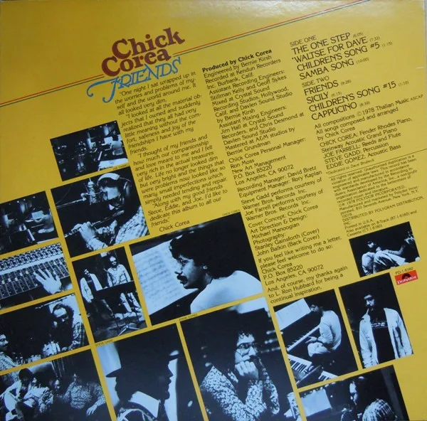 Album cover for Friends by Chick Corea