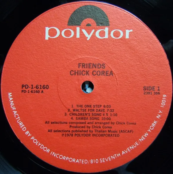 Album cover for Friends by Chick Corea