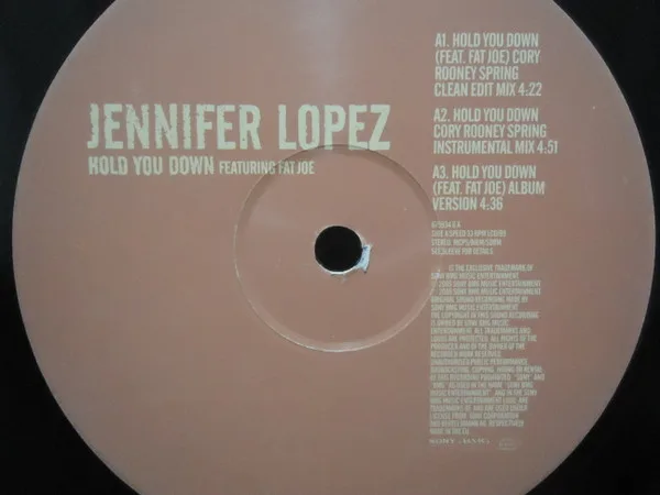 Album cover for Hold You Down by Jennifer Lopez