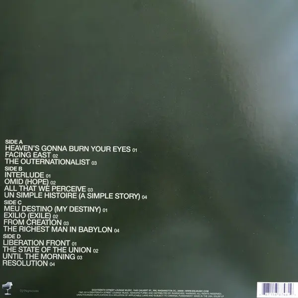 Thievery Corporation - The Richest Man In Babylon, Electronic, Downtempo, Dub, Future Jazz, Latin, 2014 - Eighteenth Street L