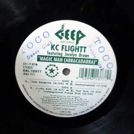 KC Flightt Featuring Jocelyn Brown - Magic Man (Abracadabra), Electronic, House, 1993 - Deep Records (4), Radikal Records, US