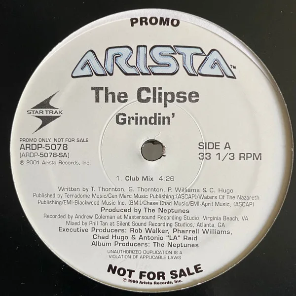 Album cover for Grindin' by Clipse