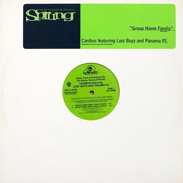 Canibus - Group Home Family, Hip Hop, 1997 - Qwest Records, Warner Bros. Records, US, Vinyl 1x 12", Promo