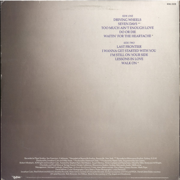 Jimmy Barnes - Freight Train Heart, Pop, Rock, Arena Rock, 1987 - Mushroom, Australia & New Zealand, Vinyl 1x LP, Album