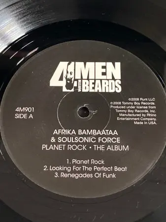 Afrika Bambaataa & Soulsonic Force - Planet Rock - The Album, Hip Hop, Electro, 2008 - 4 Men With Beards, US, Vinyl 1x LP, Al
