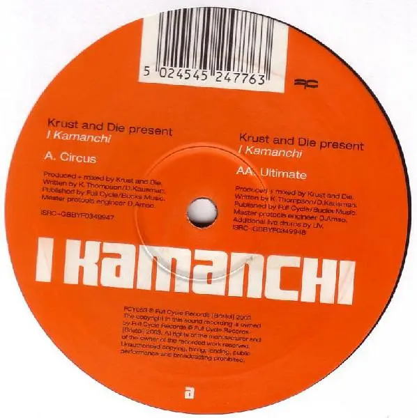Kamanchi - Circus / Ultimate, Electronic, Drum n Bass, 2003 - Full Cycle Records, UK, Vinyl 1x 12", 45 RPM