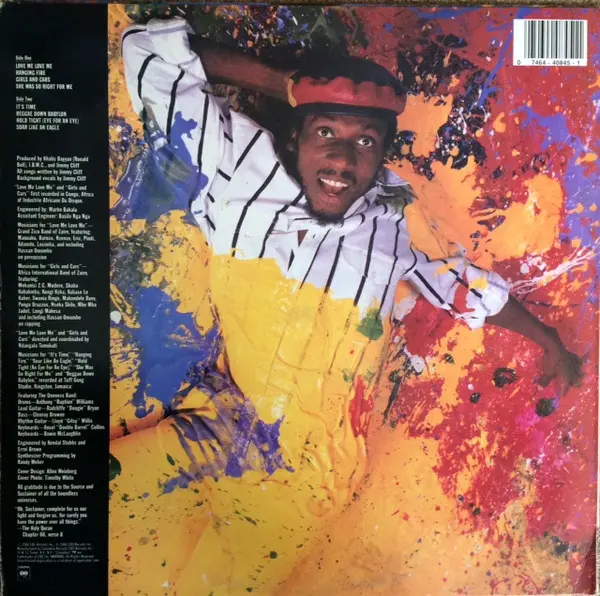Jimmy Cliff - Hanging Fire, Reggae, Reggae, 1988 - Columbia, US, Vinyl 1x LP, Album Carrollton Pressing