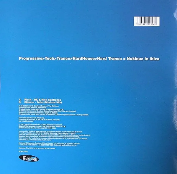 Album cover for Nukleuz In Ibiza 2001 by BK & Nick Sentience / Taiko