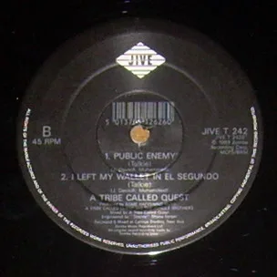 Album cover for Pubic Enemy / I Left My Wallet In El Segundo by A Tribe Called Quest