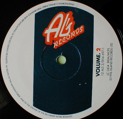 Alex Reece Featuring: DJ Pulse & Jazz Cartel - Al's Records Volume 2, Electronic, Drum n Bass, 1996 - Al's Records, Island Re
