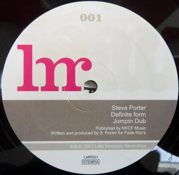 Steve Porter - Definite Form, Electronic, Breaks, Progressive Breaks, Progressive House, 2003 - Little Mountain Recordings, U