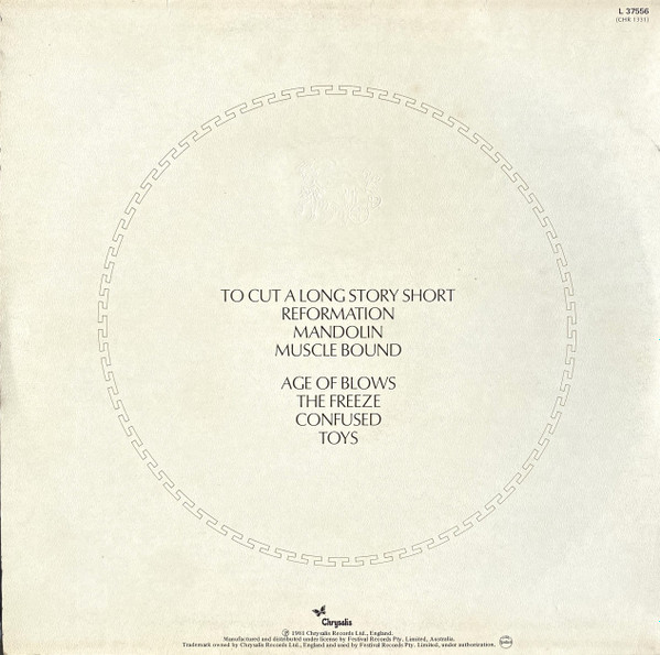 Spandau Ballet - Journeys To Glory, Pop, Synth-pop, 1981 - Chrysalis, Australia, Vinyl 1x LP, Album