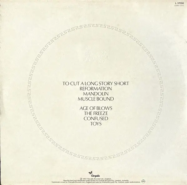 Spandau Ballet - Journeys To Glory, Pop, Synth-pop, 1981 - Chrysalis, Australia, Vinyl 1x LP, Album