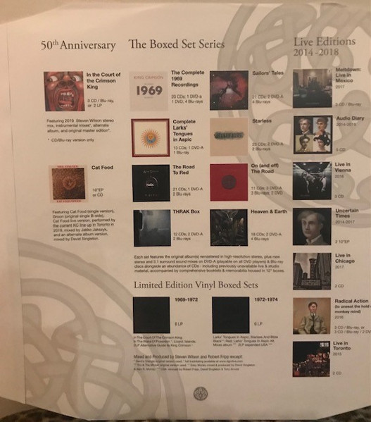 King Crimson - In The Court Of The Crimson King (An Observation By King Crimson), Rock, Prog Rock, Symphonic Rock, 2021 - Dis