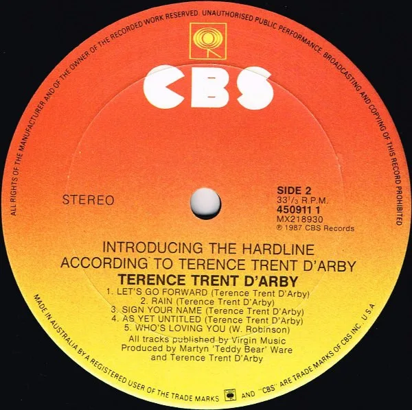 Album cover for Introducing The Hardline According To Terence Trent D'Arby by Terence Trent D'Arby