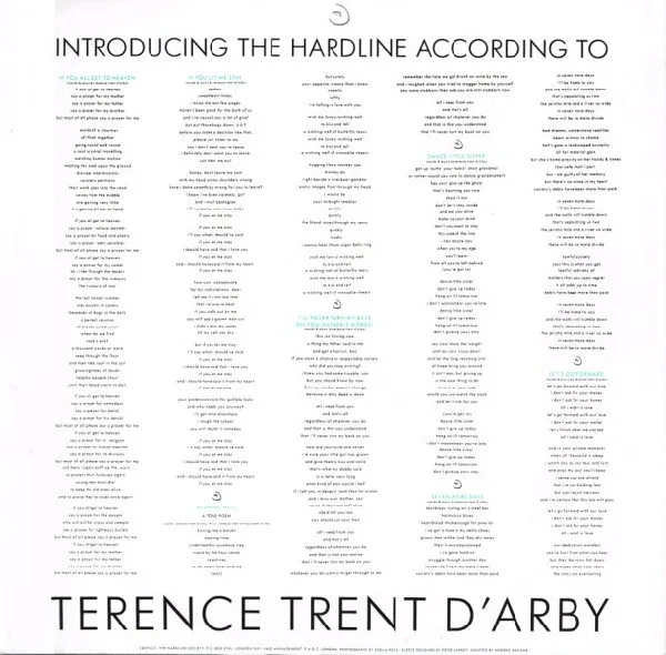 Album cover for Introducing The Hardline According To Terence Trent D'Arby by Terence Trent D'Arby