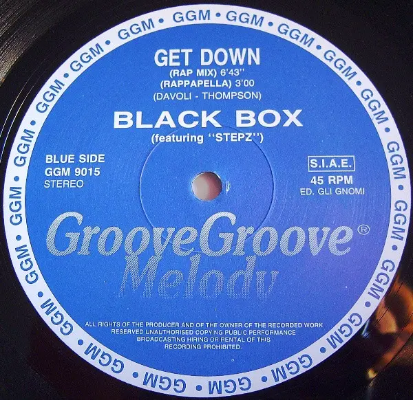 Black Box - Fantasy, Electronic, Euro House, Hip-House, 1990 - Groove Groove Melody, Italy, Vinyl 1x 12", 45 RPM