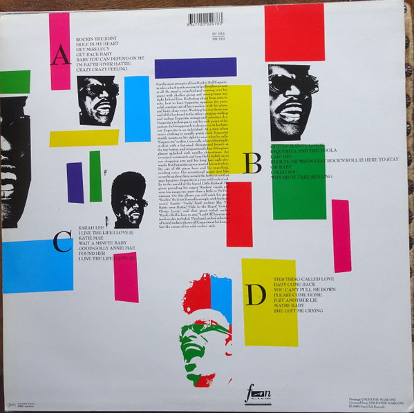 Esquerita - "Believe Me When I Say Rock'N'Roll Is Here To Stay", Rock, Rock & Roll, 1989 - Fan Club, France, Vinyl 2x LP, Com