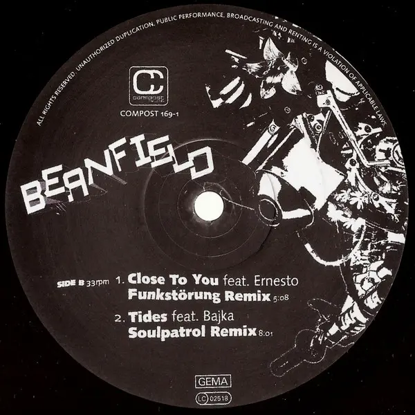 Beanfield - Birds & Bees, Electronic, Deep House, Downtempo, House, 2004 - Compost Records, Germany, Vinyl 1x 12", 33 ⅓ RPM, 