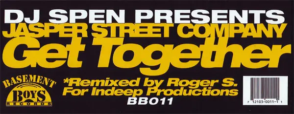 DJ Spen Presents Jasper Street Co. - Get Together, Electronic, Garage House, House, 1996 - Basement Boys Records, US, Vinyl 1