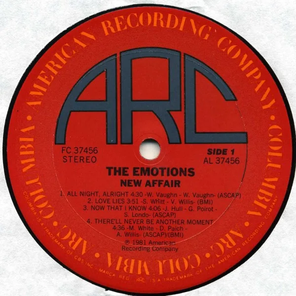 Album cover for New Affair by Emotions, The