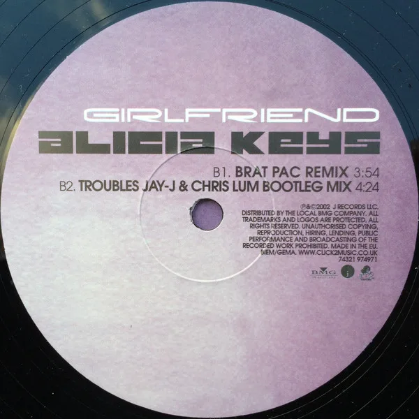 Album cover for Girlfriend by Alicia Keys