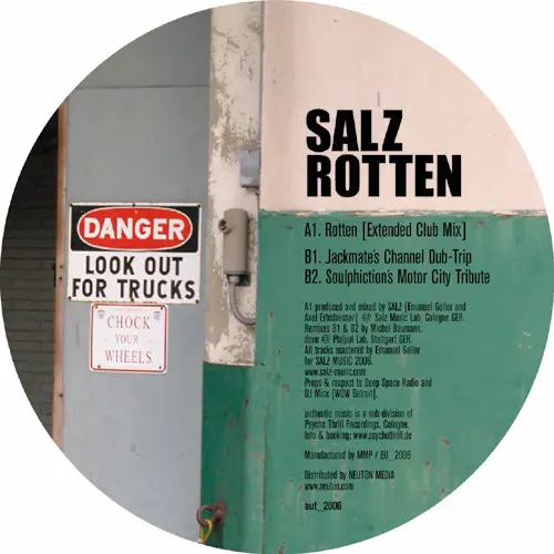 Salz - Rotten, Electronic, Dub Techno, Minimal, 2006 - Authentic Music, Germany, Vinyl 1x 12"