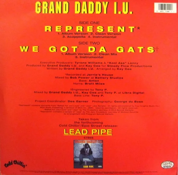 Album cover for Represent by Grand Daddy I.U.