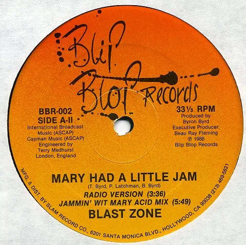 Album cover for Mary Had A Little Jam by Blast Zone