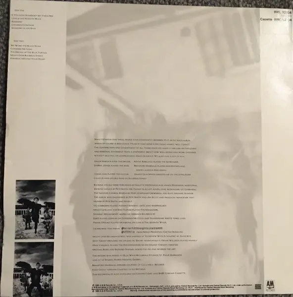 Sting - The Dream Of The Blue Turtles, Electronic, Jazz, Rock, Jazz-Rock, Jazzdance, Pop Rock, 1985 - A&M Records, Australia,