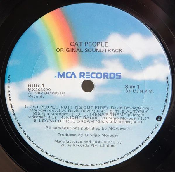 Album cover for Cat People (Original Soundtrack) by Giorgio Moroder